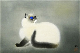加山又造_猫