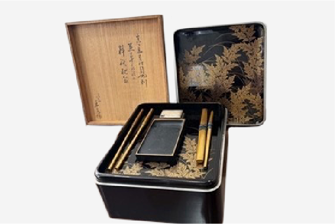蒔絵の書道具セット