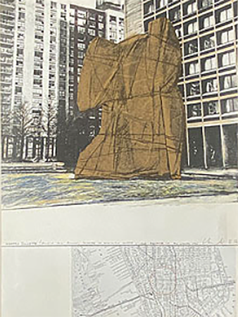 NXgWrapped Sylvette, Project for Washington Square Village, New York,(VNXN[ER^CvER[W)