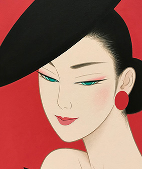 鶴田一郎_美人画