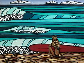 Surf Girl（版画）