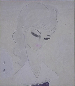 東郷青児　水彩