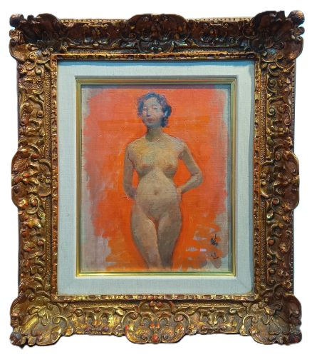 赤松麟作の裸婦（油彩）の作品写真