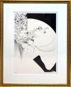 天野喜孝の花影（版画）の作品写真