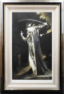 天野喜孝の黒衣の剣士DX（版画）の作品写真