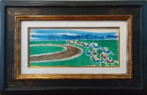 ブラジリエのカンヌ競馬場（水彩）の作品写真
