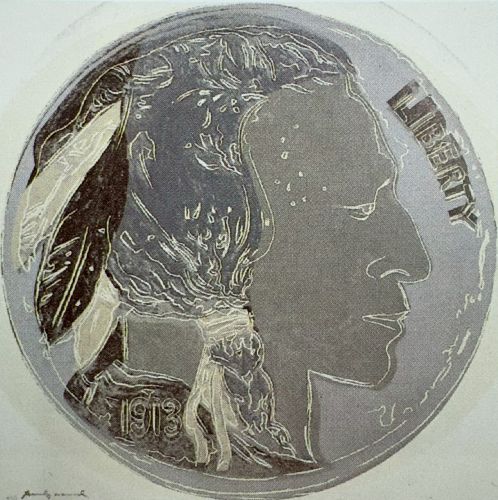 カウボーイとインディアン インディアンの顔のついた白銅貨