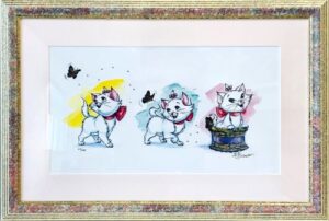 アニックビアデのMARIE＆BUTTERFLY（版画）の作品写真