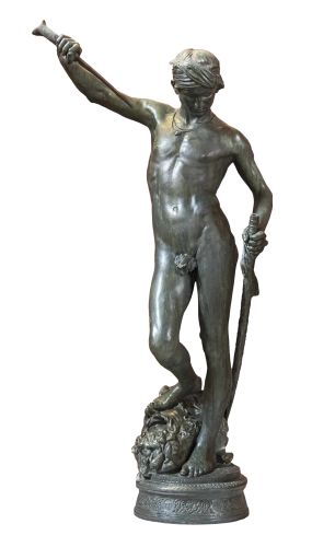アントナン・メルシエのダビデ（ブロンズ）の作品写真