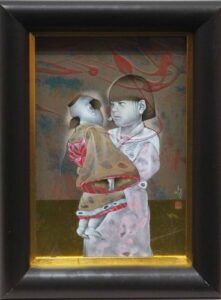 智内兄助の秋曇（油彩）の作品写真