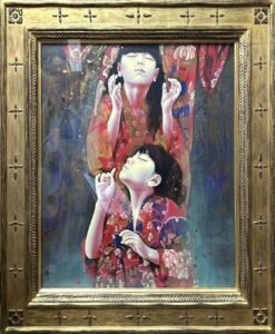 智内兄助の帰程（油彩）の作品写真