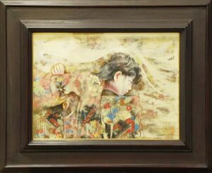 智内兄助の少女（アクリル）の作品写真
