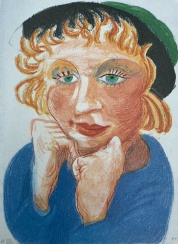 緑の帽子をかぶったシーリア＃268