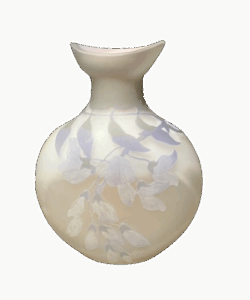 ガレの藤文花瓶の作品写真