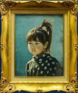 藤岡心象の少女（油彩）の作品写真