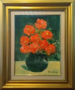 福沢一郎の花（油彩）の作品写真