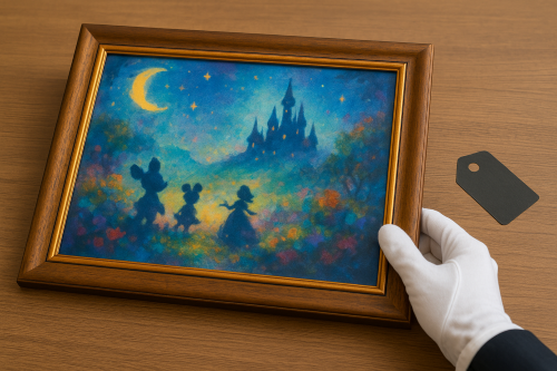 ファンタジー風の世界観を描いた抽象アート作品