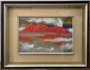 後藤純男の桜島（日本画）の作品写真