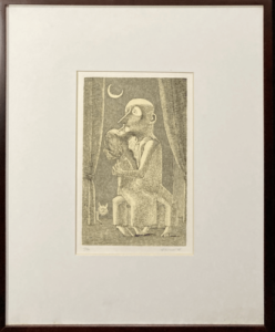 ★版画★浜田知明　銅版画　だめな奴　ヒロ画廊取扱い　箱入★A100 ☆版画☆浜田知明 銅版画 だめな奴 ヒロ画廊取扱い 箱入☆