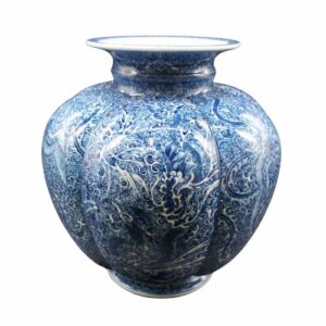 青花龍鳳麗姿図壷