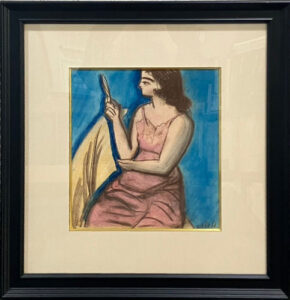 椅子による少女