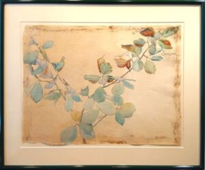 アンリ・ベルジェのナナカマド（水彩）の作品写真