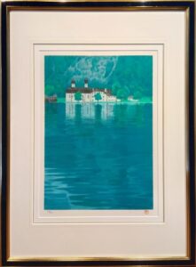 東山魁夷の碧湖（リトグラフ）の画像