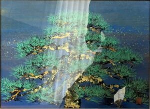 平川敏夫の青松（日本画）の作品写真