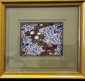 平松礼二のすいれん・さくら（日本画）の作品写真