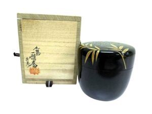 一瓢斎-松葉蒔絵利休棗