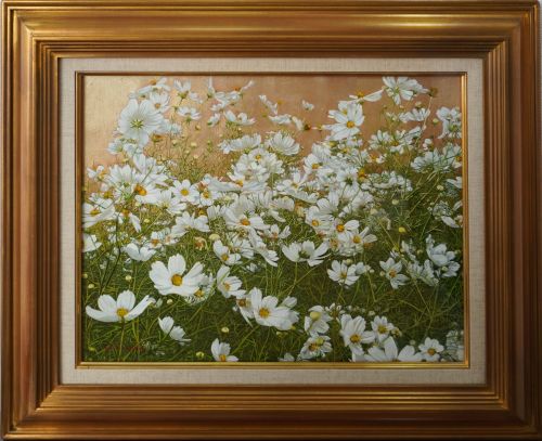 井阪仁「コスモス」の買取実績｜神奈川県横浜市で 油絵・油彩画