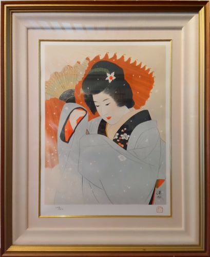 伊東深水-雪