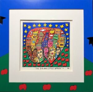 ジェームス・リジィのTHE BIG AND LITTLE APPLES（3D版画）の作品写真