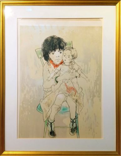 ジャン・ジャンセンの母子（版画）の作品写真