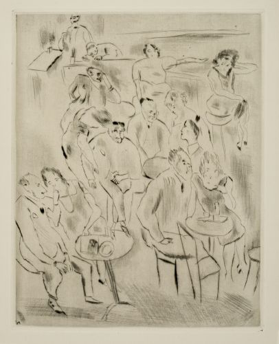 ジュール・パスキンの『タブロー・ド・パリ』　《バルにて》　241頁の作品写真　東京富士美術館所蔵