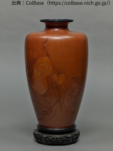 香川勝廣の布袋唐子遊園図花瓶の作品写真　出典：ColBase（https://colbase.nich.go.jp/）