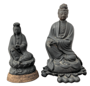 観音菩薩像2点の作品写真