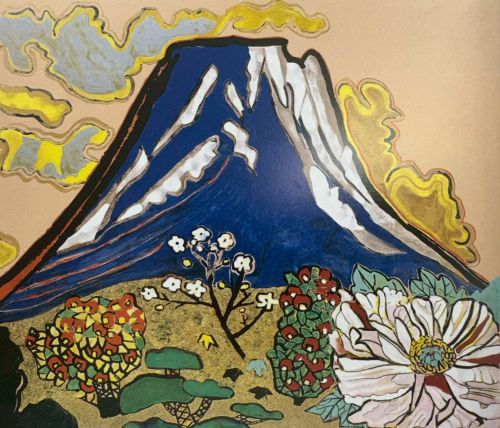 花咲く目出度き富士