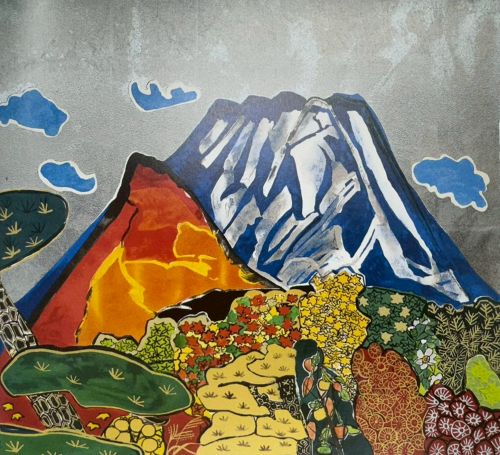 錦織りなすめでたき富士