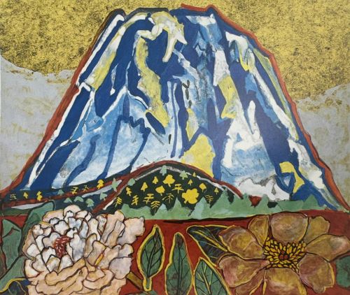 富士に献花（めでたき富士より）