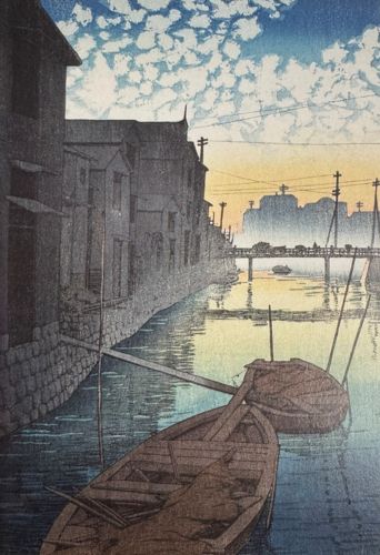 大根河岸の朝「東京二十景」より