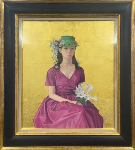 花帽子の女