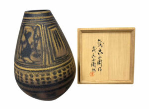 玄窯鉄絵縄文花瓶