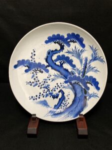 骨董染付大皿の作品写真