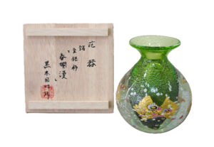 花器 金銀彩「春爛漫」