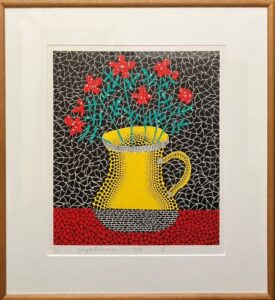 草間彌生の花♯34（版画）の作品写真