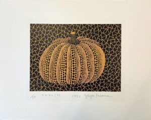 草間彌生のかぼちゃ(Y) ＃153（版画）の作品写真