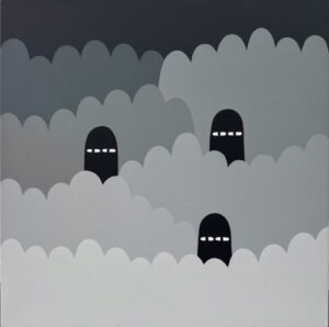 LYの3LUVS IN THE WOODS 2020年（油彩）の作品写真