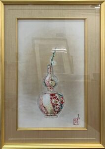 前田青邨の白梅（日本画）の作品写真