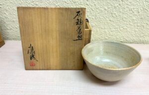 松井康成-灰釉茶碗